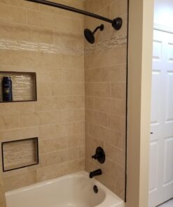 Delta Faucet Windemere 14-Series Tub and Shower Faucet Set, Shower Handle, Oil Rubbed Bronze Shower Faucet, Delta Shower Trim Kit, Oil Rubbed Bronze BT14496-OB (Valve Not Included) Without Rough Tub/Shower Faucet 43 71k83hjLl9L