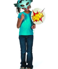 Super Hero Stick Costume Props (1 Dozen) PhotoBooth Supplies, Birthday Party Favors, DIY Decorations 20 71k8QpIwkDL