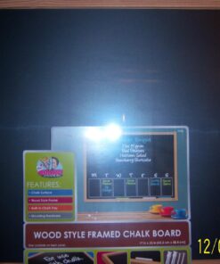 The Board Dudes 17" x 23" Chalk Board with Oak Wood Style Frame 42 71k8rws9qRL 1