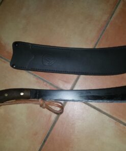 Condor Tool & Knife Golok Machete with Leather Sheath | Heavy Duty Machete | High Carbon Steel | Walnut Handle | Hand Crafted Leather Sheath | Tactical Machete | 0.2in Thick | 14.5in Blade | 30.7oz 1 48 71k9kUpxsKL 1