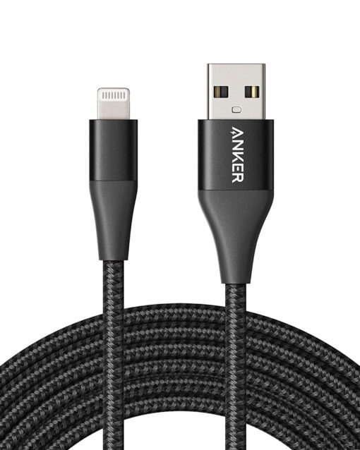 Anker 551 USB-A to Lightning Cable (10ft), MFi Certified iPhone Cable for Flawless Compatibility with iPhone iPhone 13 13 Pro 12 Pro Max 12 11 X XS XR 8 Plus and More(Black) 10 ft Black