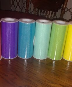 Charmed Rainbow Color Tulle Assortment, 6 inch by 25 Yard Spool (8 Pack) 30 71kAEm8QNL