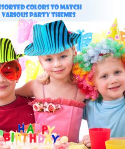 Novelty Place Neon Animal Print Plastic Party Hats, Fedora with Gangster Mafia Style, UV Blacklight Glow Party Stars Rave Hats for Kids and Teens in Birthday, Concerts, Music Party(Pack of 12) 18 71kAQ9ocMRL