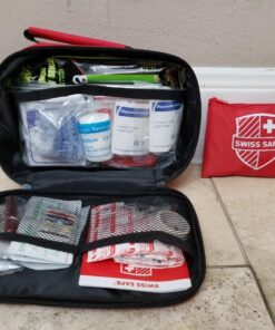 Swiss Safe 2-in-1 First Aid Kit (120 Piece) + Bonus 32-Piece Mini Kit: Compact, Lightweight for Emergencies at Home, Outdoors, Car, Camping, Workplace, Hiking & Survival 120 Piece Standard 41 71kBJUz1RYL 3