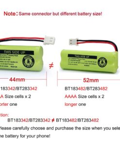 Geilienergy BT183342 BT283342 BT166342 BT266342 BT162342 BT262342 Battery Compatible with Vtech CS6114 CS6419 CS6719 with AT&T EL52300 CL80112 CS6719-2 Cordless Handsets (Pack of 4) 4 PACK BT183342 10 71kG85SPtZL