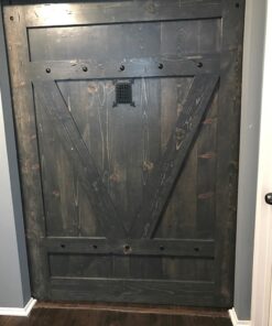 A29 Hardware Cast Iron Speakeasy Door Grill/Grille with Viewing Door, Black Powder Coat Finish, Medium Size Medium-Black 52 71kGk53LYwL