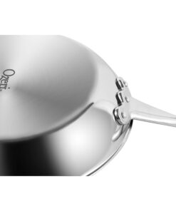 10" (26 cm) Stainless Steel Pan by Ozeri with ETERNA, a 100% PFOA and APEO-Free Non-Stick Coating 10" Black Interior 18 71kHz27qX L