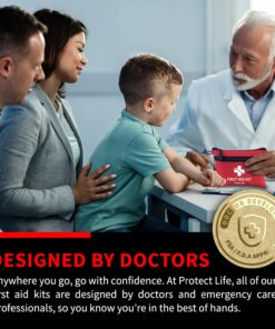 Alternative view of First Aid Kit - 100-Piece Small First Aid Kit for Sports, Outdoors & Travel - Handy Sports First Aid Kit - Emergency First Aid Kit - First Aid Kit for Home, Gym & More - Basic First Aid Kit 100 Pieces (First Aid Adventure Kit)