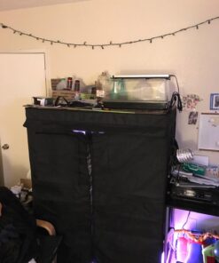 iPower 48"x24"x60" Grow Tent with Observation Window and Removable Floor Tray, Tool Bag for Indoor, 24" x 48" x 60", Black/Silver 24" x 48" x 60" 33 71kIV7VAzAL