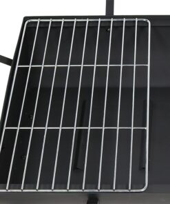 Sunnydaze 36-Inch Northland Outdoor Rectangular Fire Pit with Cooking Grill, Poker, and Spark Screen - Black Finish 30 71kImmT8eGL