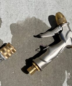 FANHAO Upgrade Garden Hose Nozzle Sprayer, 100% Heavy Duty Metal Handheld Water High Pressure in 4 Spraying Modes for Hand Watering Plants and Lawn, Car Washing, Patio Pet Front Trigger - 4 Patterns 33 71kIvwSaOsL