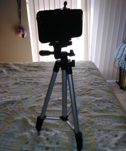 Acuvar 50" Smartphone/Camera Tripod Fits All Smartphones iPhone 12 Max, 11 Pro Max, 11 Pro, 11, Xs, Max, Xr, X 8, 8+, 7, 7 Plus, Android Note 10 (Universal Mount + Remote) Universal Mount + Remote 71 71kJFIp3qML