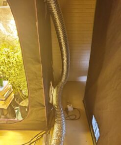 VIVOSUN 6 Inch 25 Feet Non-Insulated Flex Air Aluminum Ducting Dryer Vent Hose for HVAC Ventilation w/Two 6 Inch Stainless Steel Clamps 6" x 25FT Silver 35 71kJb31v fL