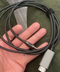 uni USB C to HDMI Cable for Home Office 6ft (4K@60Hz), USB Type C to HDMI Cable, Thunderbolt 4/3 Compatible with iPhone 15 Pro/Max, MacBook Pro/Air 2023, iPad Pro, Surface Book 2, Galaxy S23 Grey 1 37 71kK65SthQL