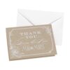 Hortense B. Hewitt HBH Thank You Wedding Note Card, Country Blossom, 50/Pack (30416ST)