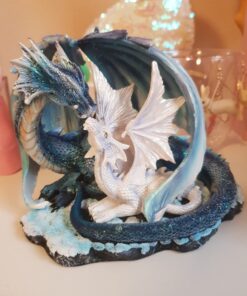 StealStreet SS-G-71533 Light Blue Dragon Mom with White Baby Statue Figurine, 7" 43 71kKjCUlrHL