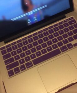 Se7enline Compatible with A1425/A1502 Case Touch Hard Shell Cover for MacBook Pro Retina 13 inch Laptop Accessories Sleeve Bag, Rubberized Keyboard Skin, LCD Screen Protector, Dust Plug,Deep Purple 13 inch (2020-Now Version) Red 30 71kKkMRYZZL 1