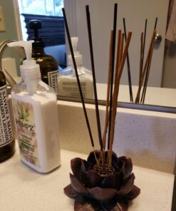 Eastern Enlightenment Lotus Flower Meditation Incense Burner, Zen Buddhist Home Décor 29 71kKovMsJ9L