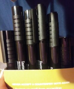 NoteShield 6 Pack Counterfeit Detector Pen Counterfeit Pens Bill Pens Money Marker Detect Fake Marker, Check Bills False Currency Counterfit Marker Pen 25 71kLVeVvtoL