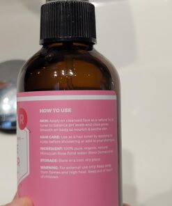 Rose Water Spray for Face by Leven Rose - Pure Natural Moroccan Rosewater Hydrosol Face Spray - Rose Water for Hair 4 oz 39 71kLXQq45EL