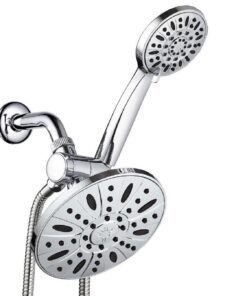 AquaDance 7" Premium High Pressure 3-Way Rainfall Combo Combines The Best of Both Worlds-Enjoy Luxurious Rain Showerhead and 6-Setting Hand Held Shower Separately or Together, Chrome 2.5 Gallon Per Minute 26 71kLazBQgQL