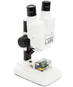 Celestron – Celestron Labs – Binocular Stereo Microscope – 20x Magnification – Upper LED Illumination – Includes 2 Specimens S20 - Stereo Microscope 10 71kM2381H5L