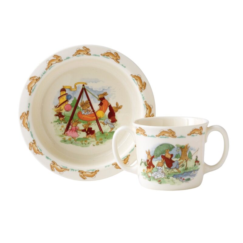 Royal Doulton Bunnykins Classic Baby Dinnerware, 2 Piece Set 2-PIECE BABY SET (BOWL & TWO HANDLED MUG)
