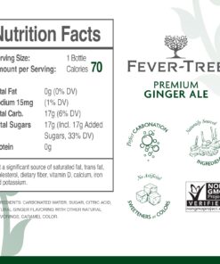 Fever Tree Ginger Ale - Premium Quality Mixer - Refreshing Beverage for Cocktails & Mocktails. Naturally Sourced Ingredients, No Artificial Sweeteners or Colors - 200 ML Bottles - Pack of 24 6.8 Fl Oz (Pack of 24) 15 71kMleWNIhL