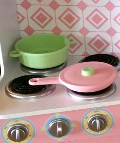 KidKraft 27-Piece Pastel Cookware Set, Plastic Dishes and Utensils for Play Kitchens, Gift for Ages 18 mo+ 35 71kN2yatmUL