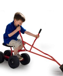 WONKAWOO Monster Wheel Sand Digger 360° Rotation Metal Crane Excavator Backhoe Ride On Toy 12 71kO0kmqbL