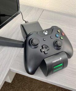 Fosmon Dual 2 MAX Charger with 2x 2200mAh Rechargeable Battery Pack Compatible with Xbox Series X/S(2020), Xbox One/One X/One S Elite Controllers, High Speed Charging Docking Station Kit - Black 37 71kOEyYVJML