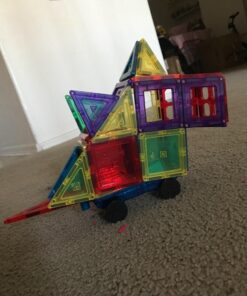 Children Hub 60pcs Magnetic Tiles Set - 3D Magnet Building Blocks - Premium Quality Educational Toys for Your Kids - Upgraded Version with Strong Magnets - Creativity, Imagination, Inspiration 21 71kOGvpq2mL