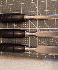 STANLEY Chisel Set, 150 Series, Short Blade, Wood, 3-Piece (16-150) 20 71kOzDnwl8L