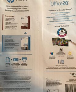 HP Printer Paper | 8.5 x 11 Paper | Office 20 lb | 3 Ream Case - 1500 Sheets | 92 Bright | Made in USA - FSC Certified | 112090C, White 3 Ream | 1500 Sheets Letter (8.5 x 11) 32 71kPJs83OML