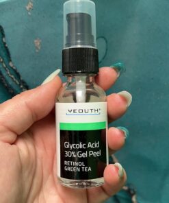 YEOUTH Glycolic Acid Peel for Face Professional 30% Gel with Retinol & Green Tea, Chemical Peel for Face at Home for Wrinkles, Dark Spots & Acne, Skin Care Chemical Exfoliant, Glycolic Acid Serum Glycolic 30% Peel 1oz 32 71kPk3iibEL