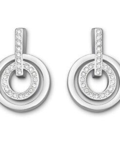 Swarovski Circle Pierced Earrings Mini