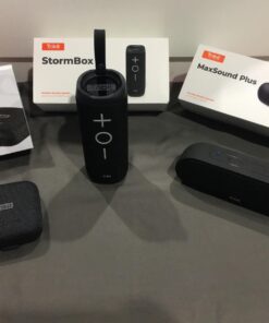 Tribit StormBox Bluetooth Speaker - 24W Portable , 360° Full Surround Sound, Enhanced Bass, Wireless Dual Pairing, IPX7 Waterproof, 20-Hour Playtime, 66ft Bluetooth Range Outdoor Speaker black 37 71kQBFVA7WL