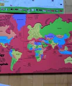 Imagimake Mapology World Map Puzzle - Includes Country Flags & Capitals | Educational Toys for Kids 5-7 | Fun Jigsaw Puzzle for Girls & Boys Toy Age 6-8 | Games for Kids 8-12 for Kids World with Capitals 55 71kQOOpXliL