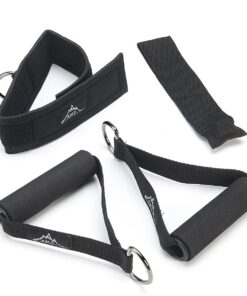Black Mountain Products Resistance Band Set with Door Anchor, Ankle Strap, Exercise Chart, and Carrying Case 36 71kQRB1TjPL