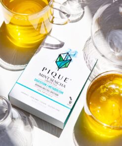 Pique Organic Mint Green Tea Crystals - Support Healthy Digestion, Immunity and Energy. Caffeinated Green Tea with Spearmint - 14 Single Serve Sticks (Pack of 1) 14 Count (Pack of 1) 16 71kQVzPvLOL