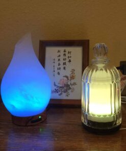 DOUDING Aroma Glass Diffuser for Essential Oil, Cool Mist Glass Humidifier with 7 LED Color Changing Light, Auto-Off Safety for Home Office Spa, 120ml(Black Base) Black Base 70 71kQxkHSCpL