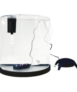 Tetra ColorFusion Starter aquarium Kit 3 Gallons, Half-Moon Shape, With Bubbler And Color-Changing Light Disc 37 71kRGYbOEOL