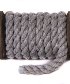 Alternative view of Ravenox Natural Twisted Cotton Rope | Made in The USA | Strong Triple-Strand Cordage for Sports, Décor, Pet Toys, Crafts, Macramé & Indoor Outdoor Use| by The Foot & Diameter (Multiple Color) Gray 1/4 Inch x 10 Feet