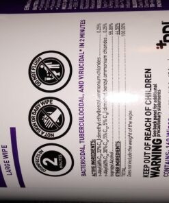 Super Sani-Cloth Germicidal Disposable Wipe - Fast 2-Minute Contact Time, Great for High-Touch Surfaces and Devices - Large Canister, 6 in. x 6.75 in. 160 Count (Pack of 1) 46 71kSRXqNYcL