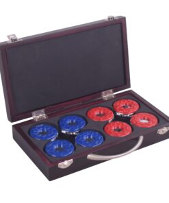 Hathaway Shuffleboard Pucks with Case (Set of 8), Dark Cherry Finish 10 71kTiYEnfsL
