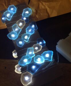 Impress Life Decorative String Lights, Sea Glass Festive Beach Themed 10 ft 40 LEDs Battery&USB Cord Operated Eco-Friendly with Multi-Function Remote for Tent Wedding Nursery Bedroom Party Ornament 52 71kTyQ 0JZL