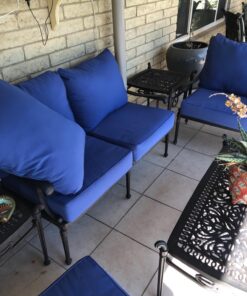 Greendale Home Fashions Deep Seat Cushion Set, Marine 42 71kVS67qPZL