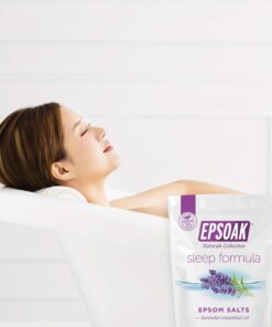 Epsoak Epsom Salt 2 lbs - Lavender Sleep Formula Bath Salts 2 Pound (Pack of 1) 15 71kW9Wqw6lL