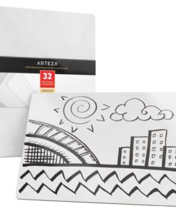 ARTEZA Mini White Boards (32 Pack), 9x12 inch Dry Erase Boards, Double-Sided Dry Erase Lapboards, Back to School Supplies for Classroom, College, Students, Teachers, and Office Applications 32 Pack 14 71kXB525qDL