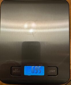 Etekcity Food Scale, Digital Kitchen Scale, 304 Stainless Steel, Weight in Grams and Ounces for Baking, Cooking, and Meal Prep, LCD Display, Medium Basic Medium Size 54 71kXlBrCI4L